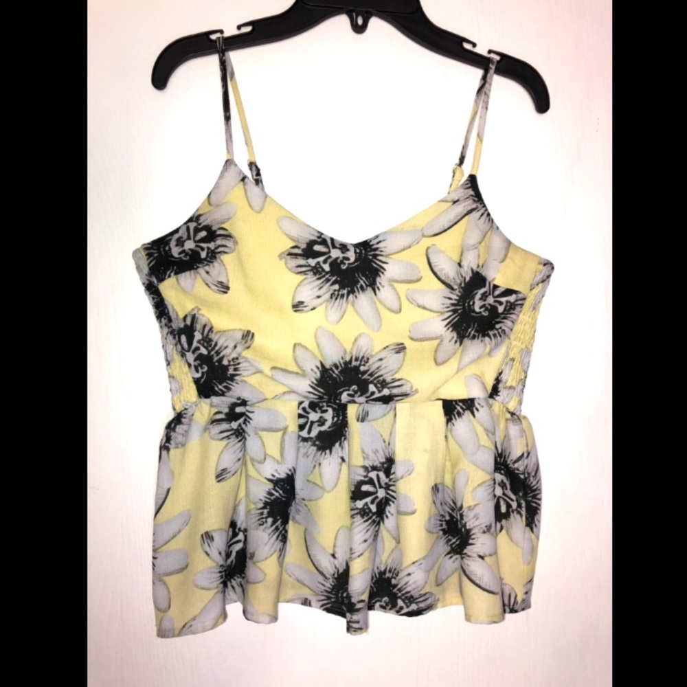 Yellow Floral Tank